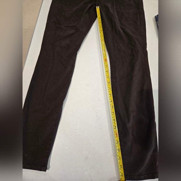 7 For All Mankind Brown Pants Mid Rise Skinny - Picture 6 of 11